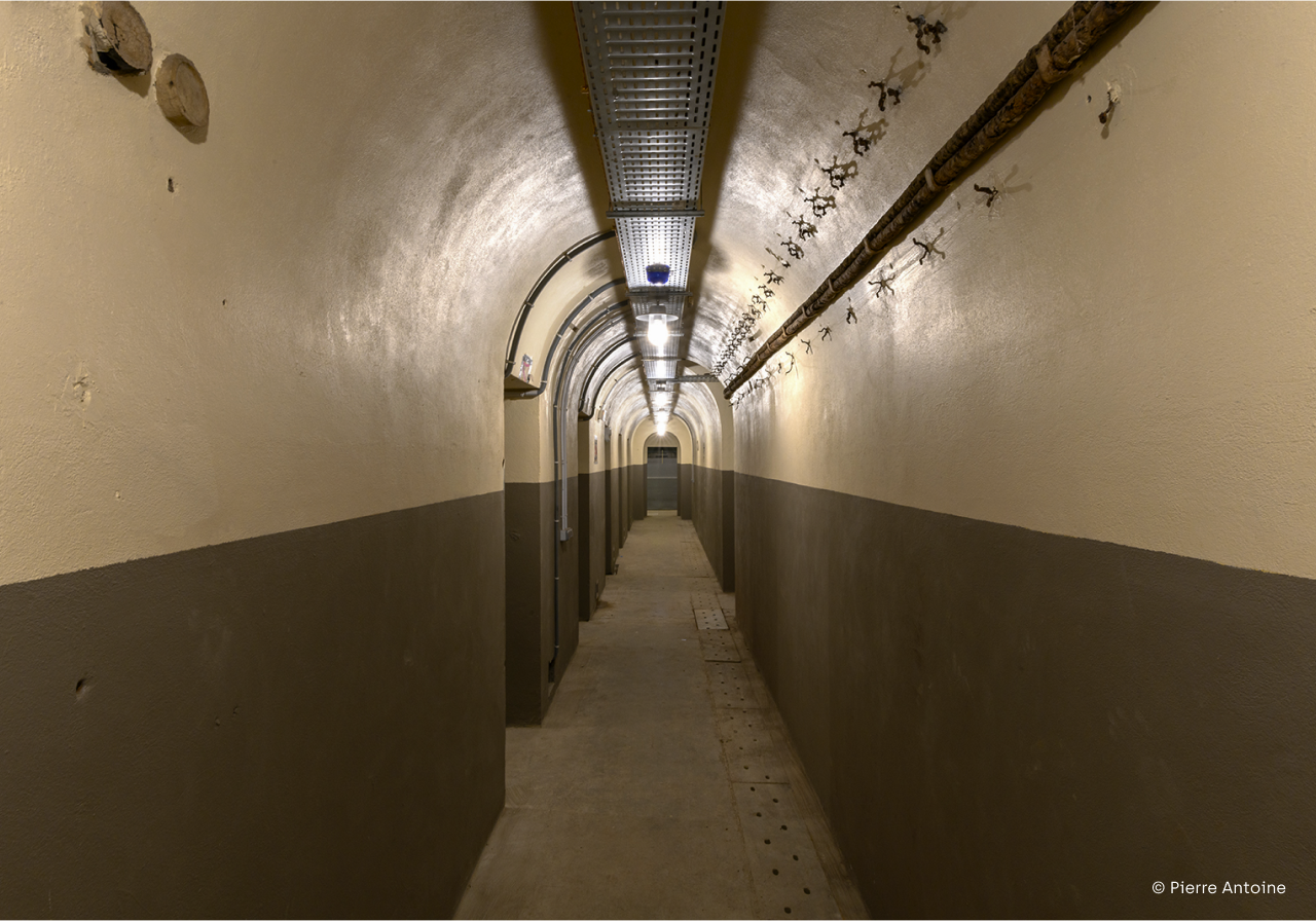 Vue d'un couloir du musée